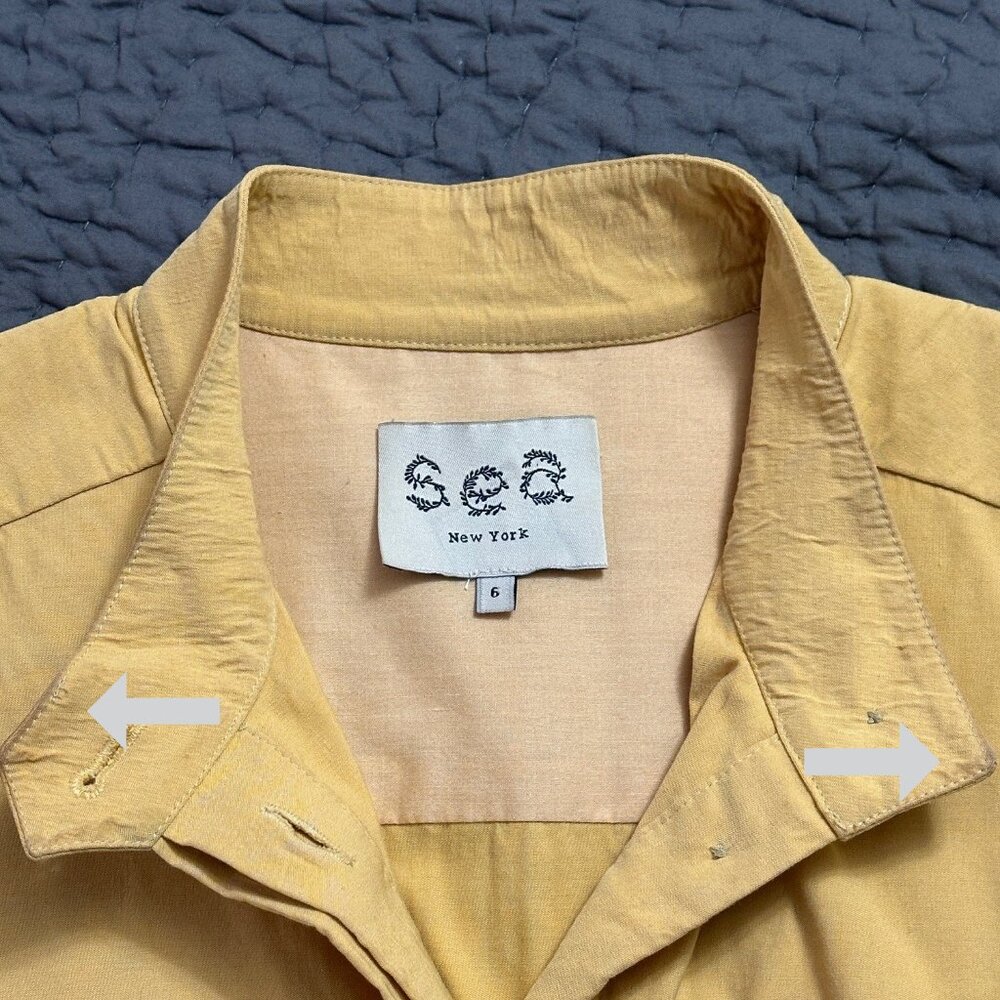 Sea New York Yellow Designer Jumpsuit Size 6 - Picture 7 of 8